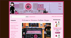 Desktop Screenshot of miniatureperfumeshoppe.com
