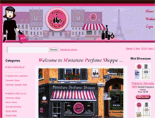 Tablet Screenshot of miniatureperfumeshoppe.com